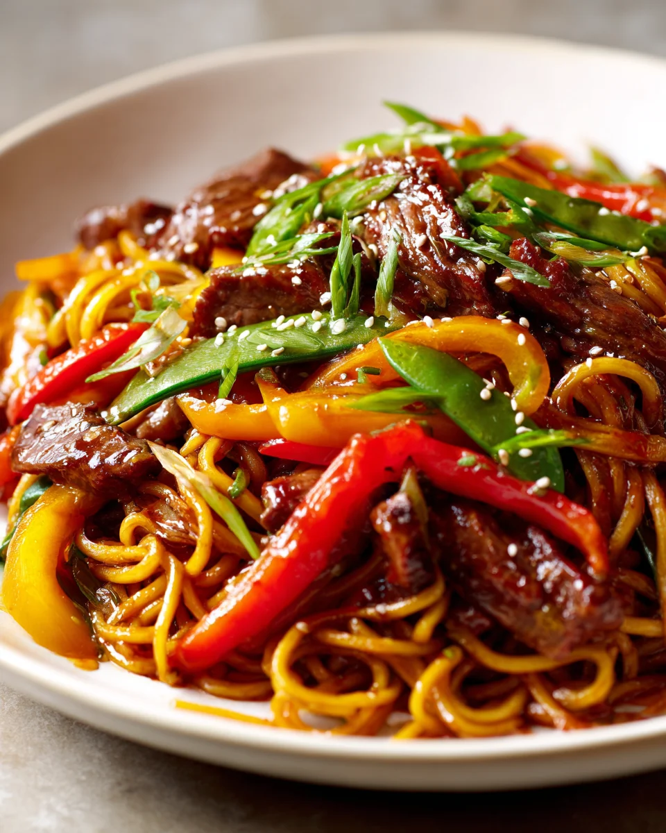 Klebrige Rindernudeln: Einfach, schnell & unwiderstehlich lecker!