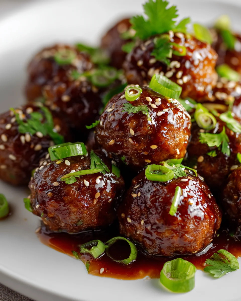 Koreanische BBQ Rinderfleischbällchen – Perfekter Partysnack