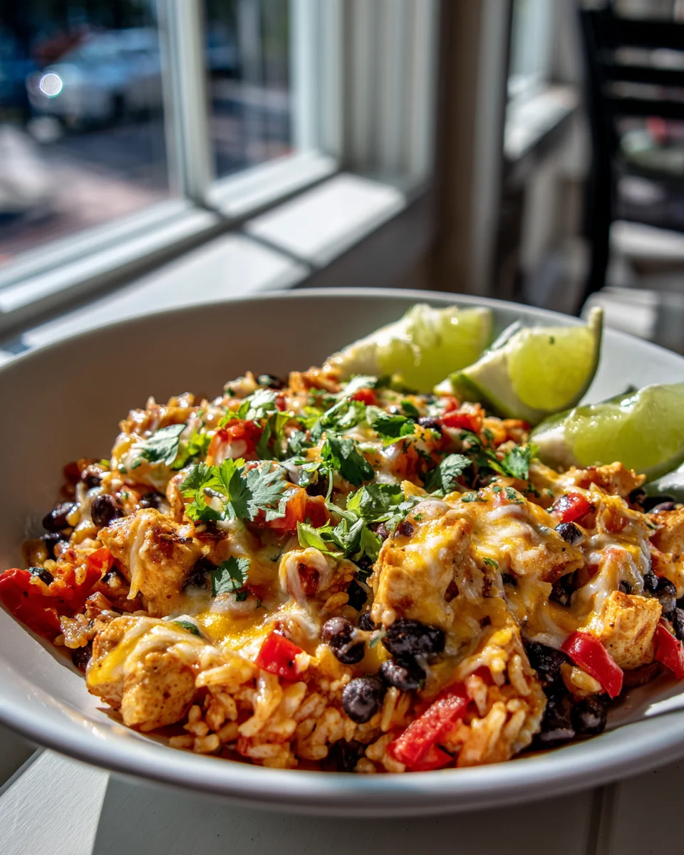 Taco Pfanne mit Huhn und Reis – Schnelles Rezept für Genuss!