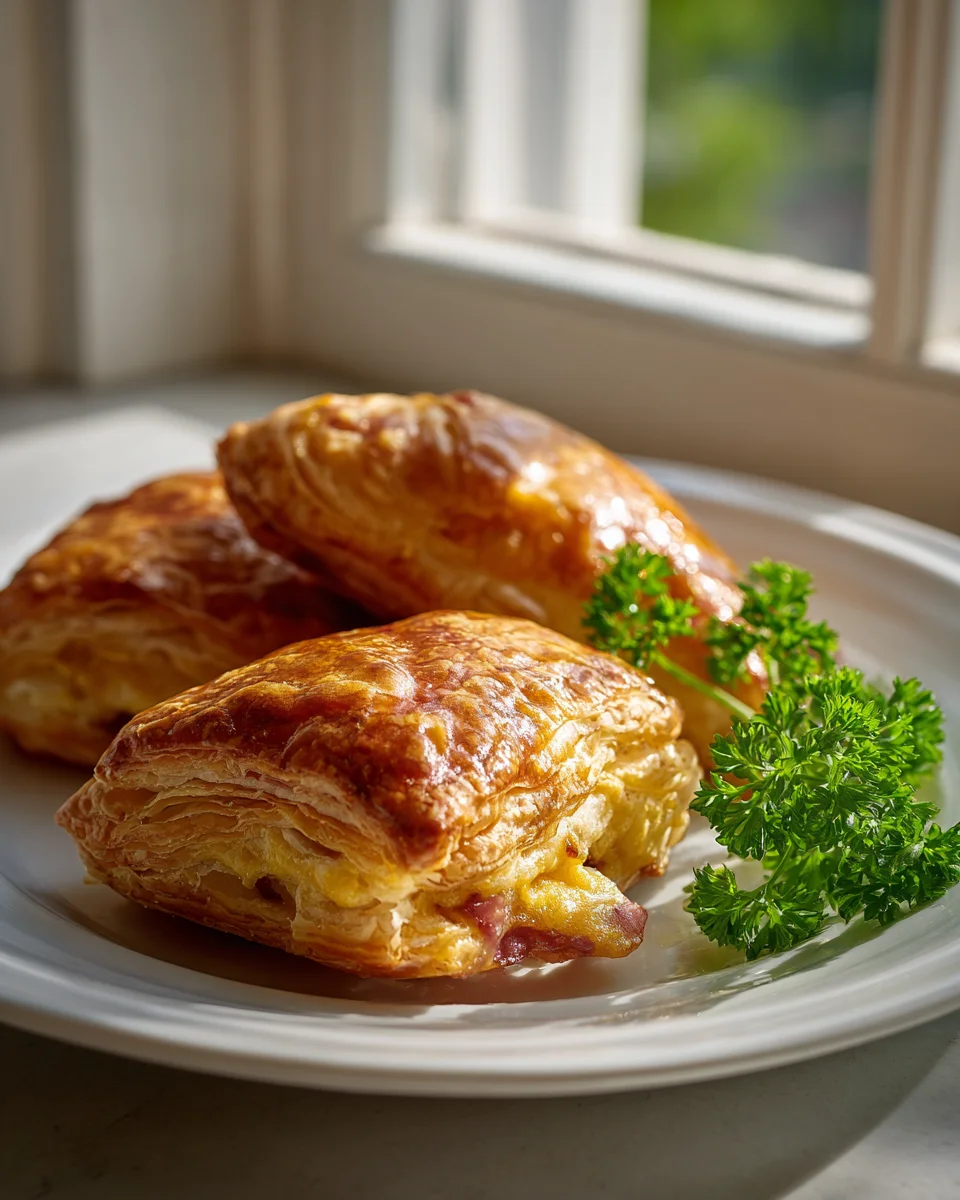Rinderschinken Käse Blätterteigtaschen: Lecker & Schnell