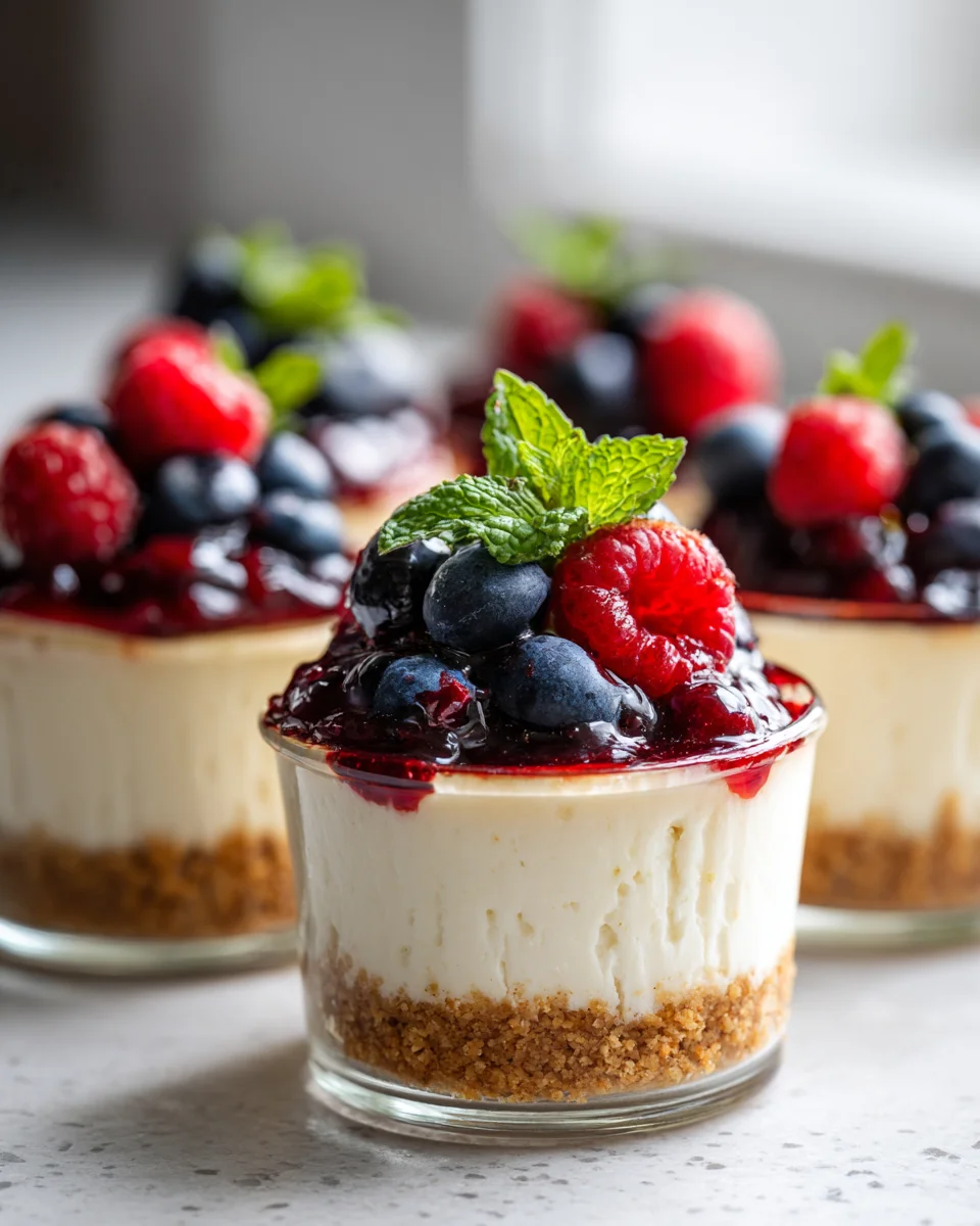 Gesunde Cottage Cheese Cheesecake Cups schnell gemacht