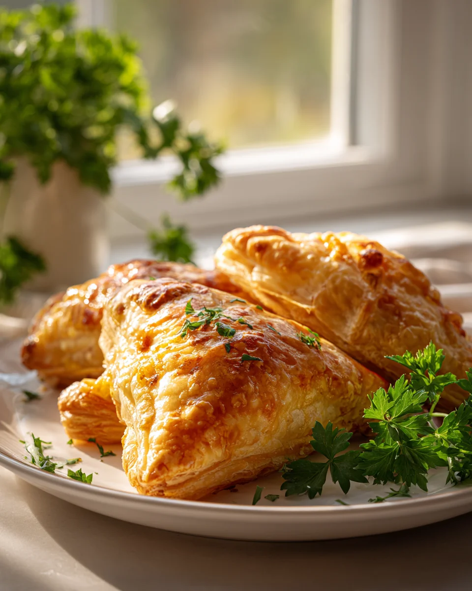 Rinderschinken Käse Blätterteigtaschen: Lecker & Schnell