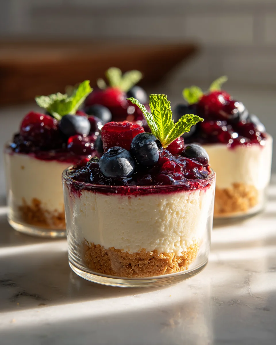 Gesunde Cottage Cheese Cheesecake Cups schnell gemacht