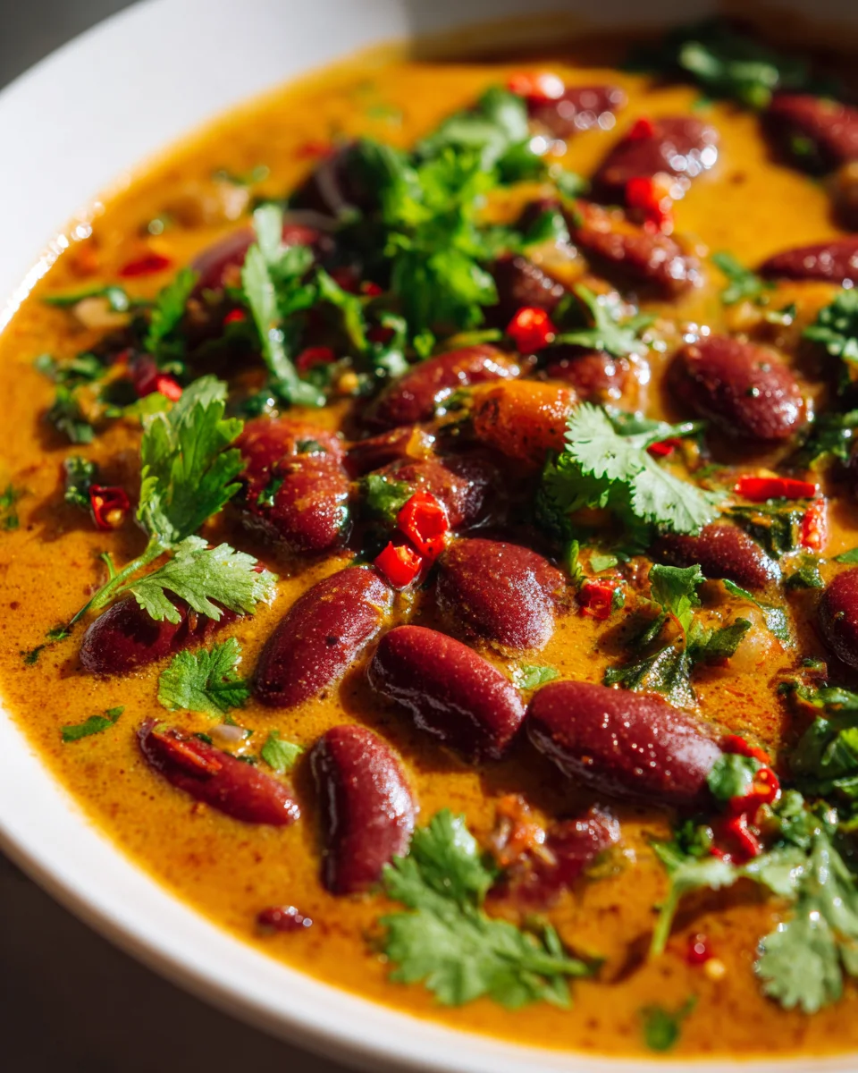 Kidneybohnen Curry mit Kokosmilch – Veganes Genussrezept!