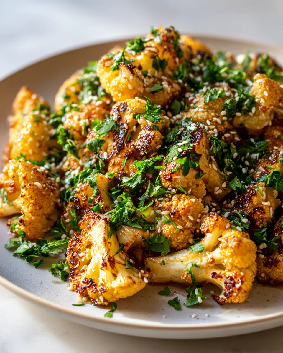 Marokkanischer Blumenkohl mit Tahini-Honig: Das ultimative Rezept!