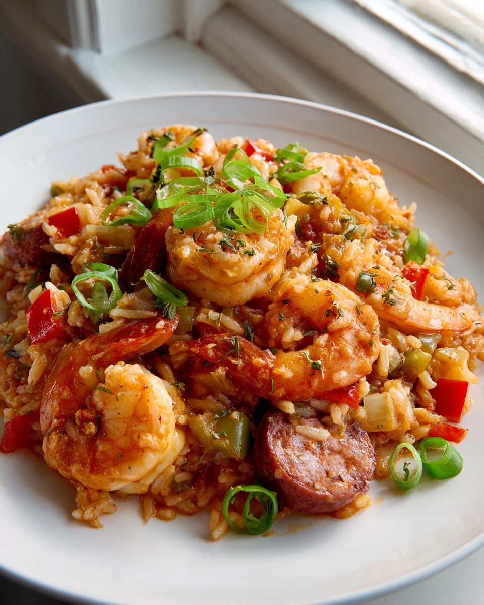 Würzige Jambalaya mit Garnelen & herzhafter Wurst jetzt kochen!