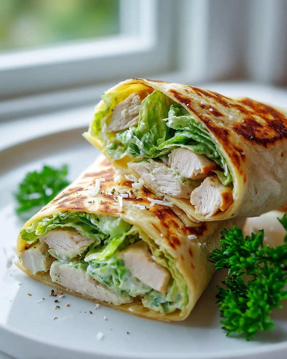 Knackige Hähnchen Caesar Wraps – Schnell & unwiderstehlich!