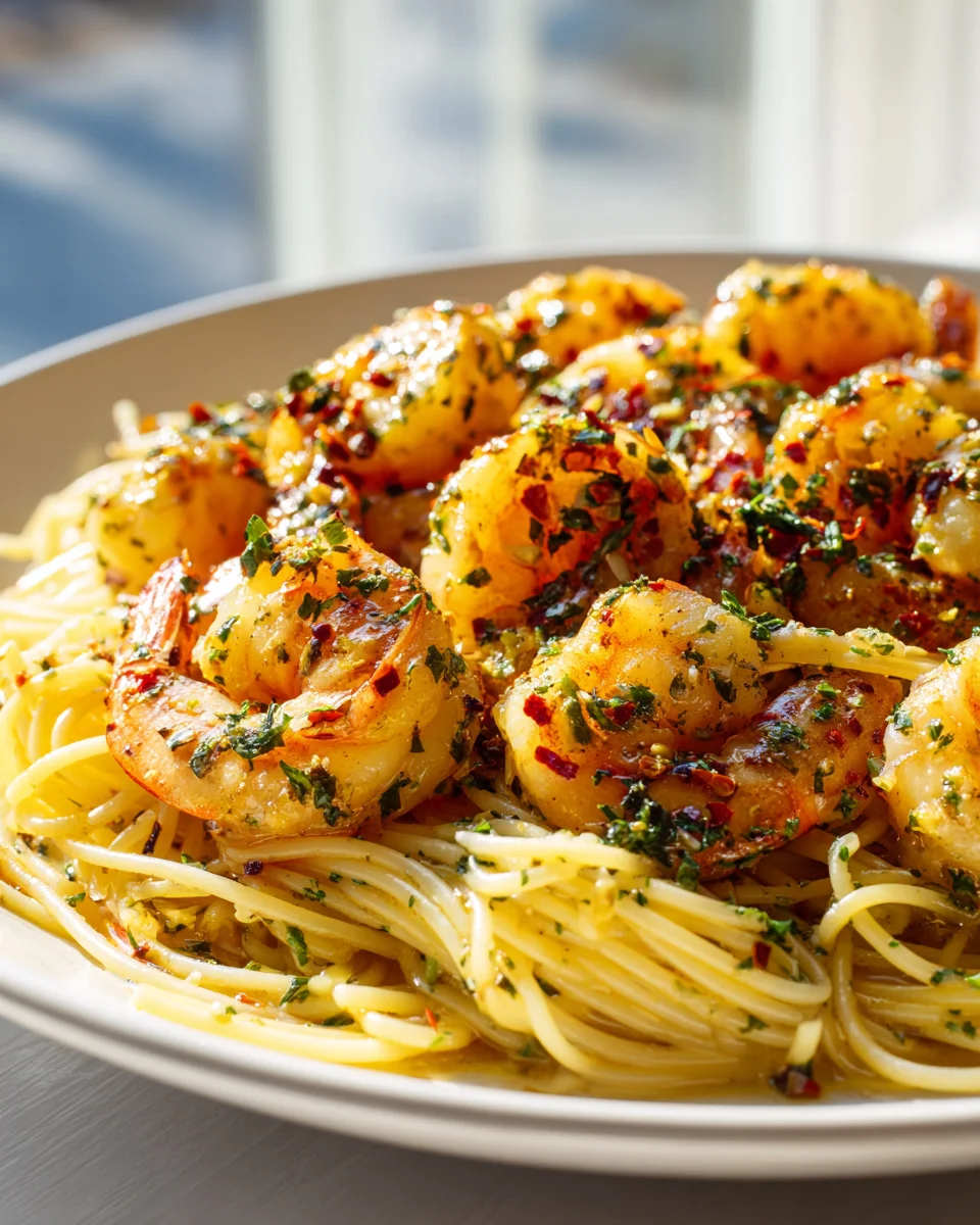 Scharfe Griechische Garnelen Scampi: Chili & Kräuter-Kick!