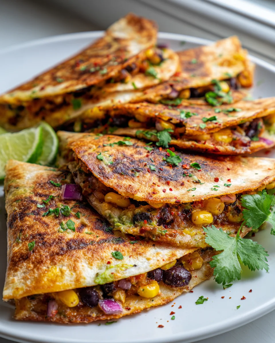 Vegane Quesadillas mit Bohnen & Avocado – Schnell & lecker!