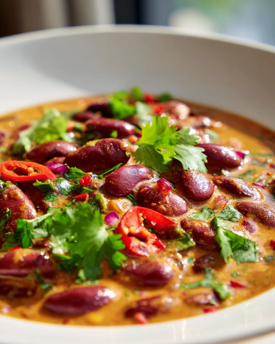 Kidneybohnen Curry mit Kokosmilch – Veganes Genussrezept!