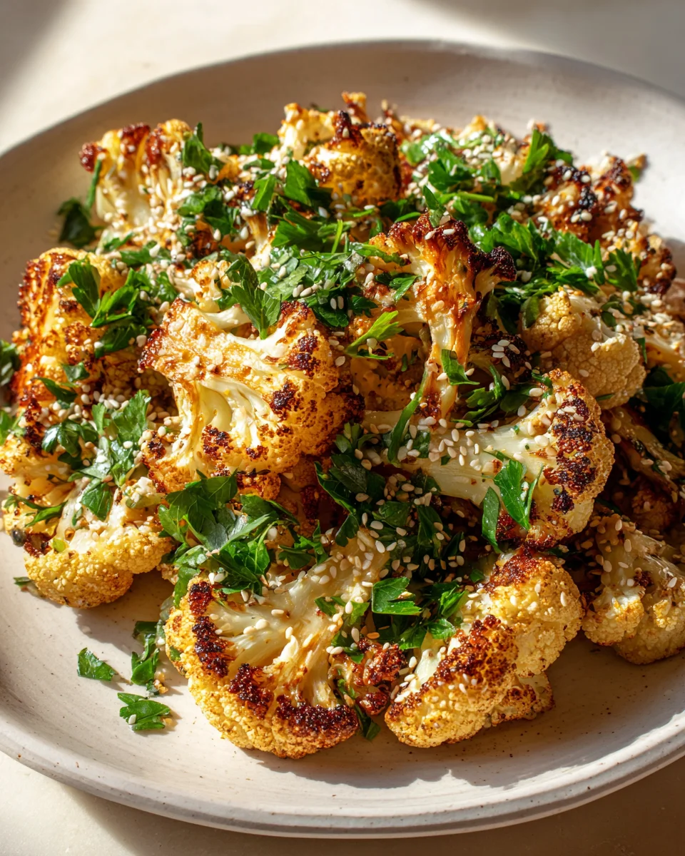 Marokkanischer Blumenkohl mit Tahini-Honig: Das ultimative Rezept!