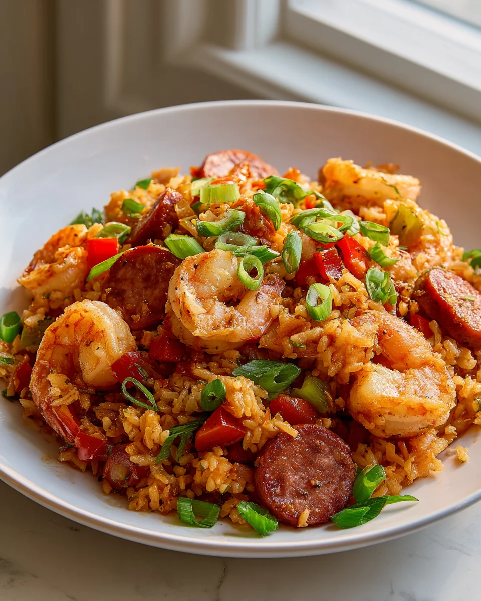 Würzige Jambalaya mit Garnelen & herzhafter Wurst jetzt kochen!