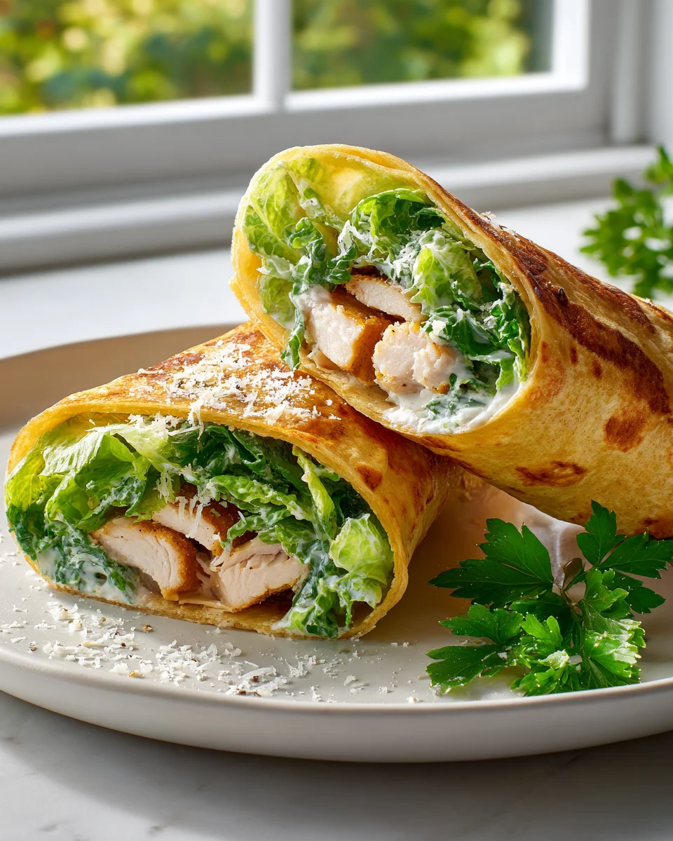 Knackige Hähnchen Caesar Wraps – Schnell & unwiderstehlich!