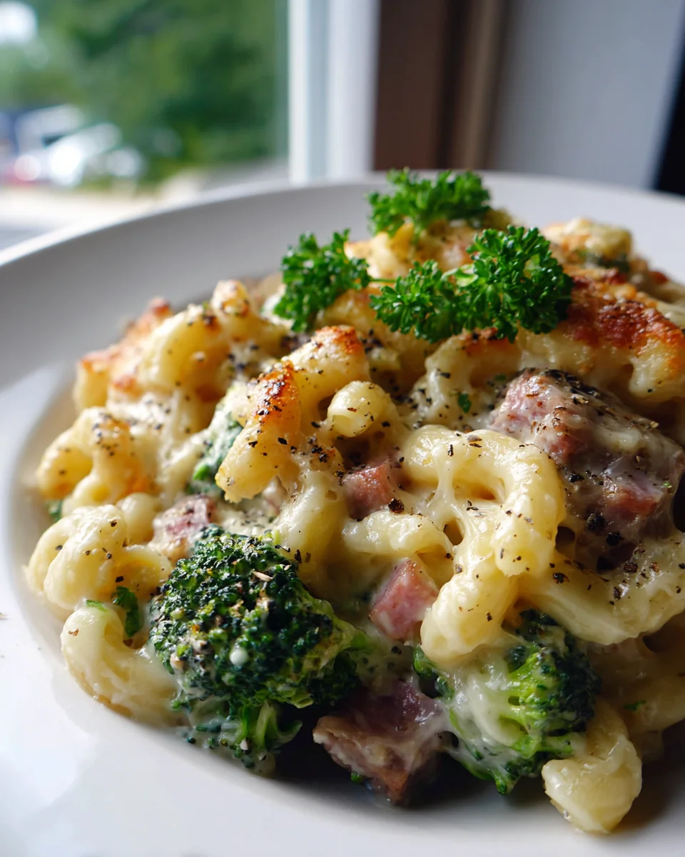 Broccoli Beef Ham Mac & Cheese Bake: Der unwiderstehliche Ofenhit!