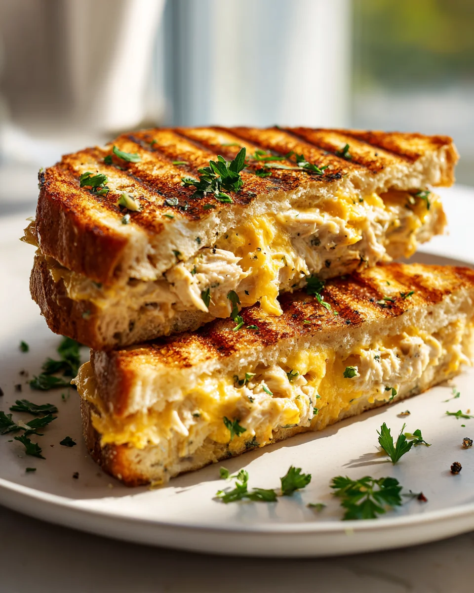 Crunchy Tuna Melt Panini mit Cheddar: Blitzrezept für Genießer.