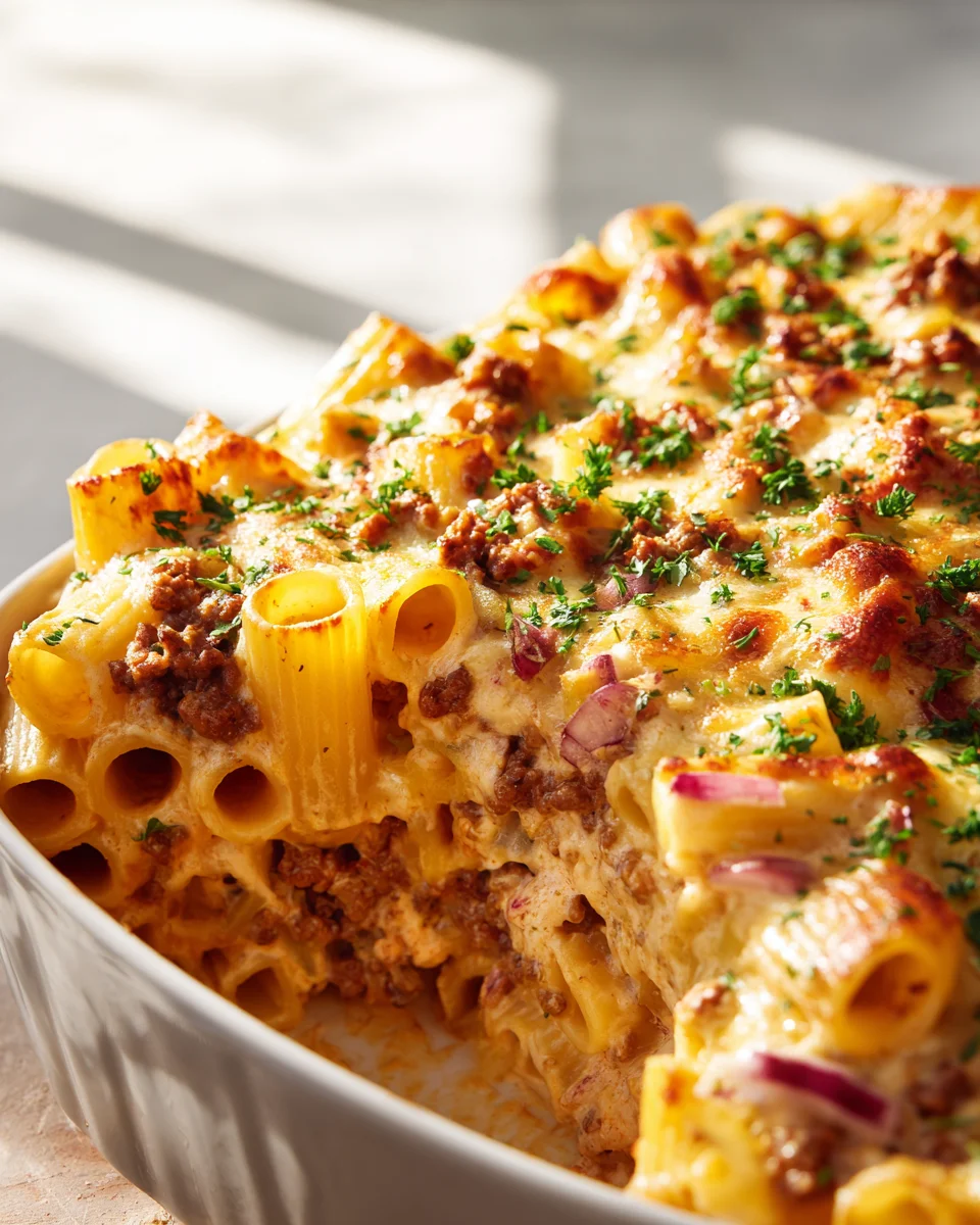 Kultiger Big Mac Nudelauflauf mit Kult Dressing-Geschmack!