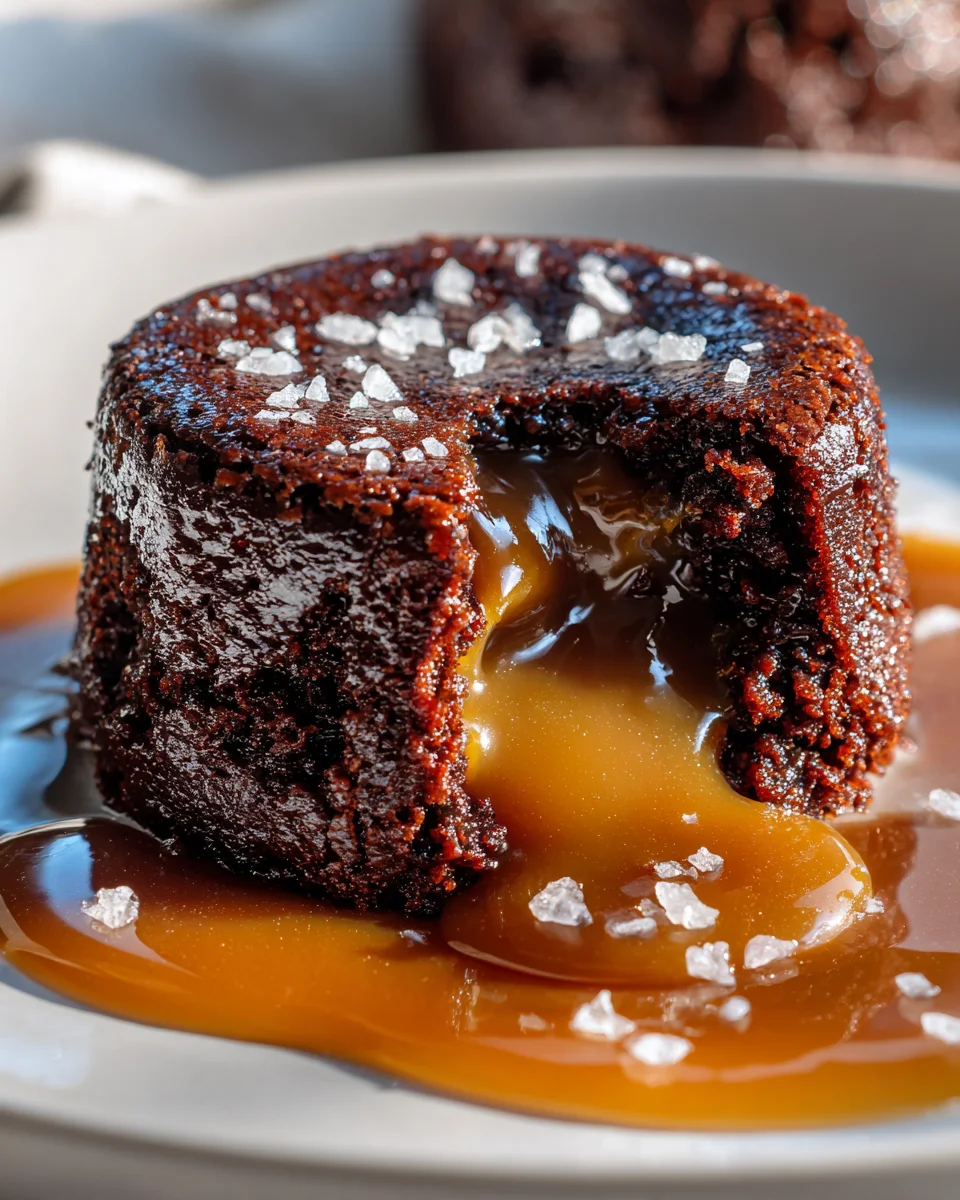 Salzkaramell Lavaküchlein Rezept: Schmelzende Süße pur!