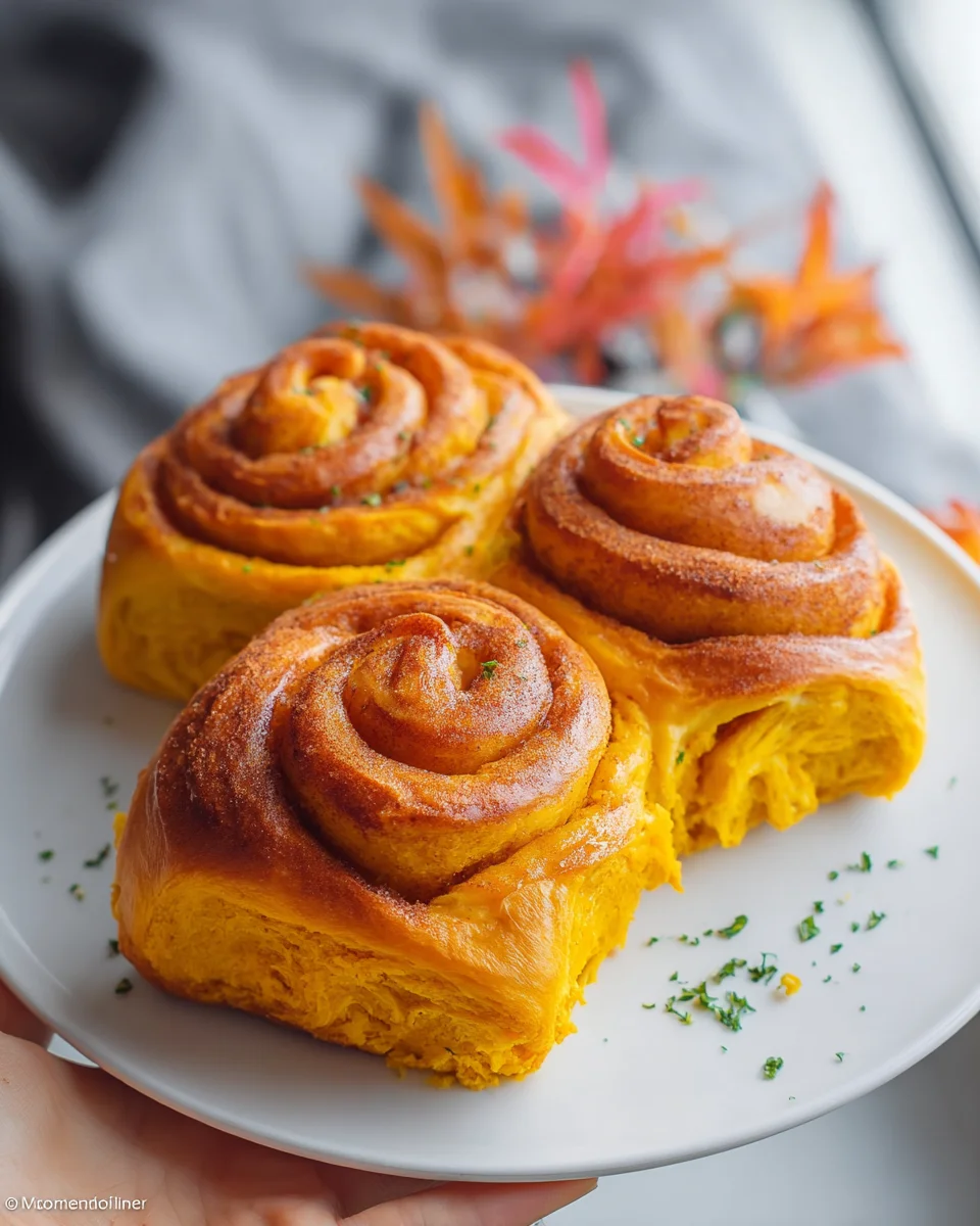 Saftige Kürbis Zimtschnecken Rezept: Herbstlicher Genuss!
