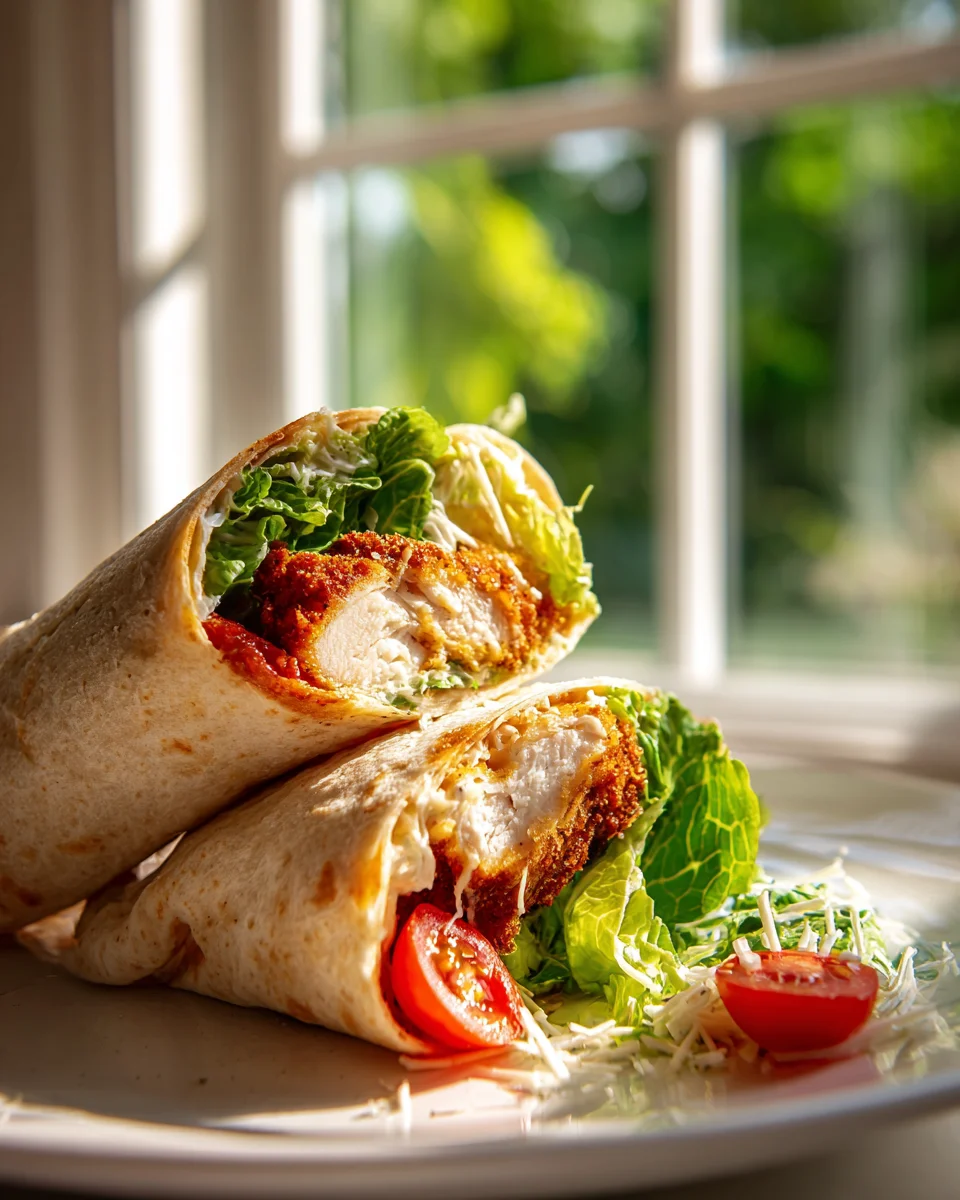 Crispy Chicken Caesar Wrap: Knusprig, frisch & unwiderstehlich!