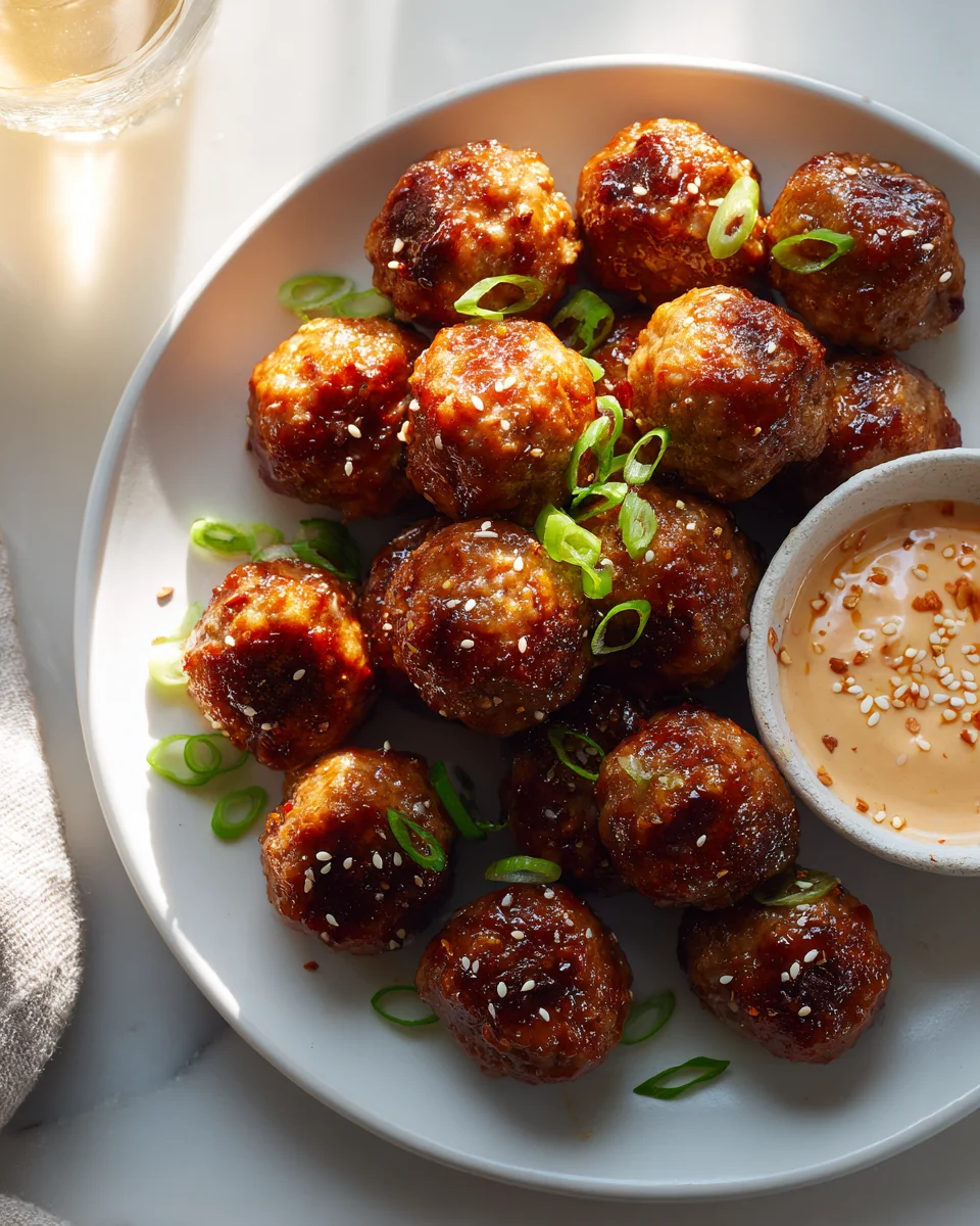 Koreanische BBQ-Frikadellen mit scharfem Mayo-Dip