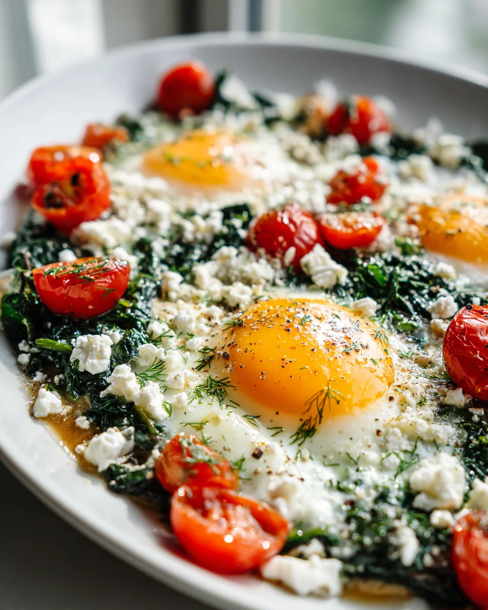 Spinat-Feta-Ei-Pfanne zum Frühstück – Schnell & Lecker