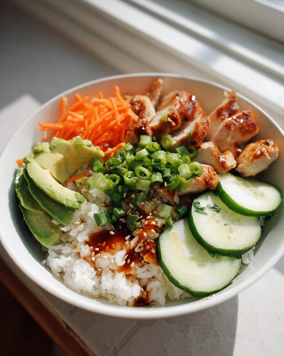 Klassische Chicken Poke Bowl mit Sesamreis: Dein Lieblingsrezept