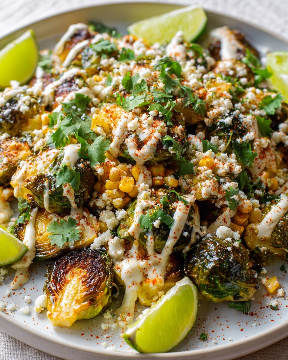 Mexikanischer Street Corn Rosenkohl: Das beste schnelle Rezept!