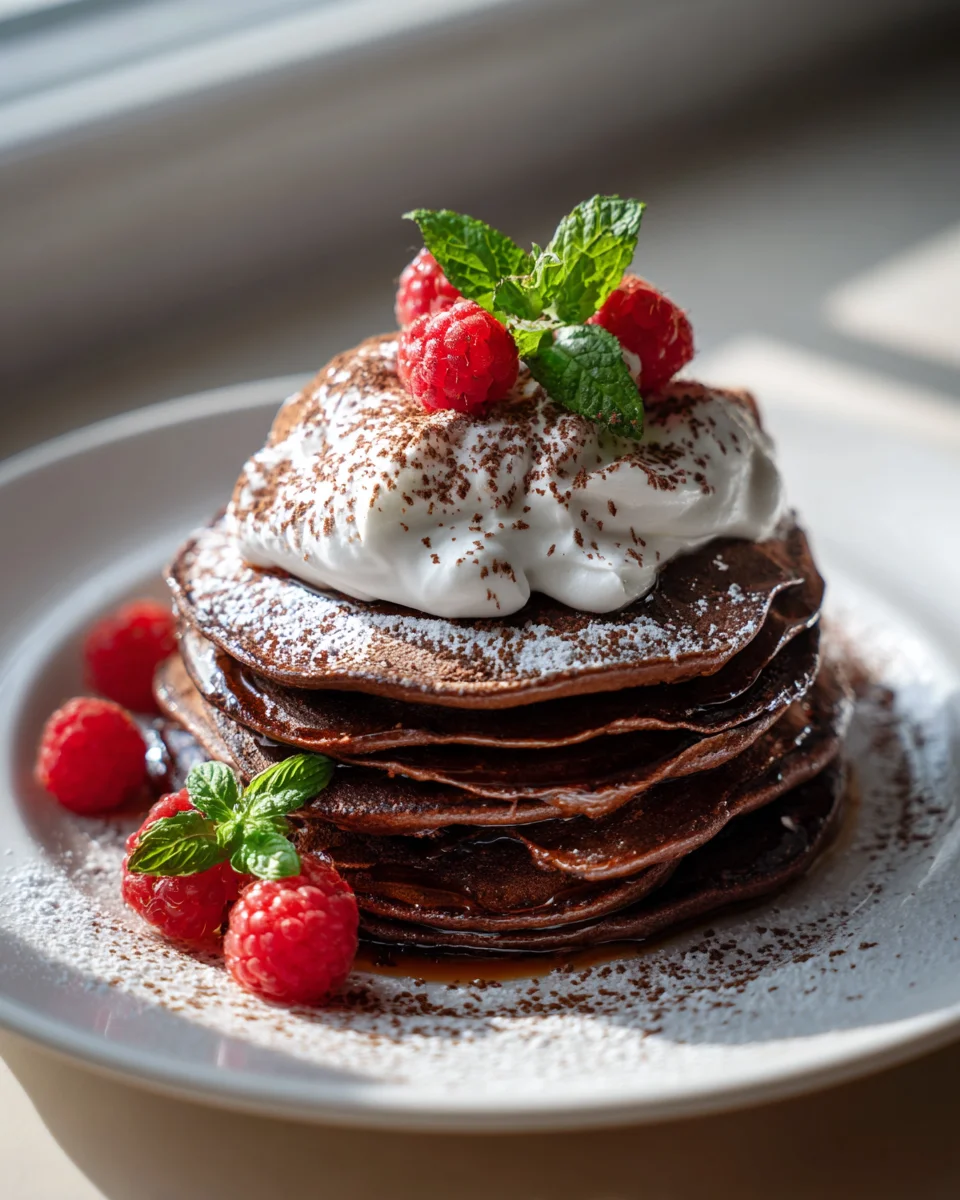 Keto Schoko Pancakes mit Kakao & Sahne – Himmlisch!