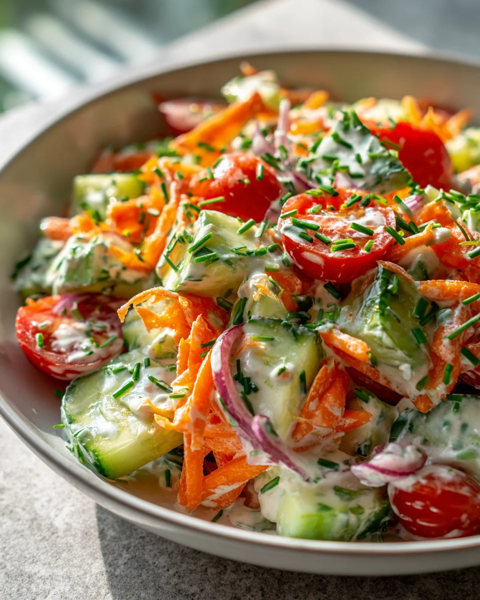 Fitness Salat – Dein veganer Power-Lunch mit Joghurtdressing