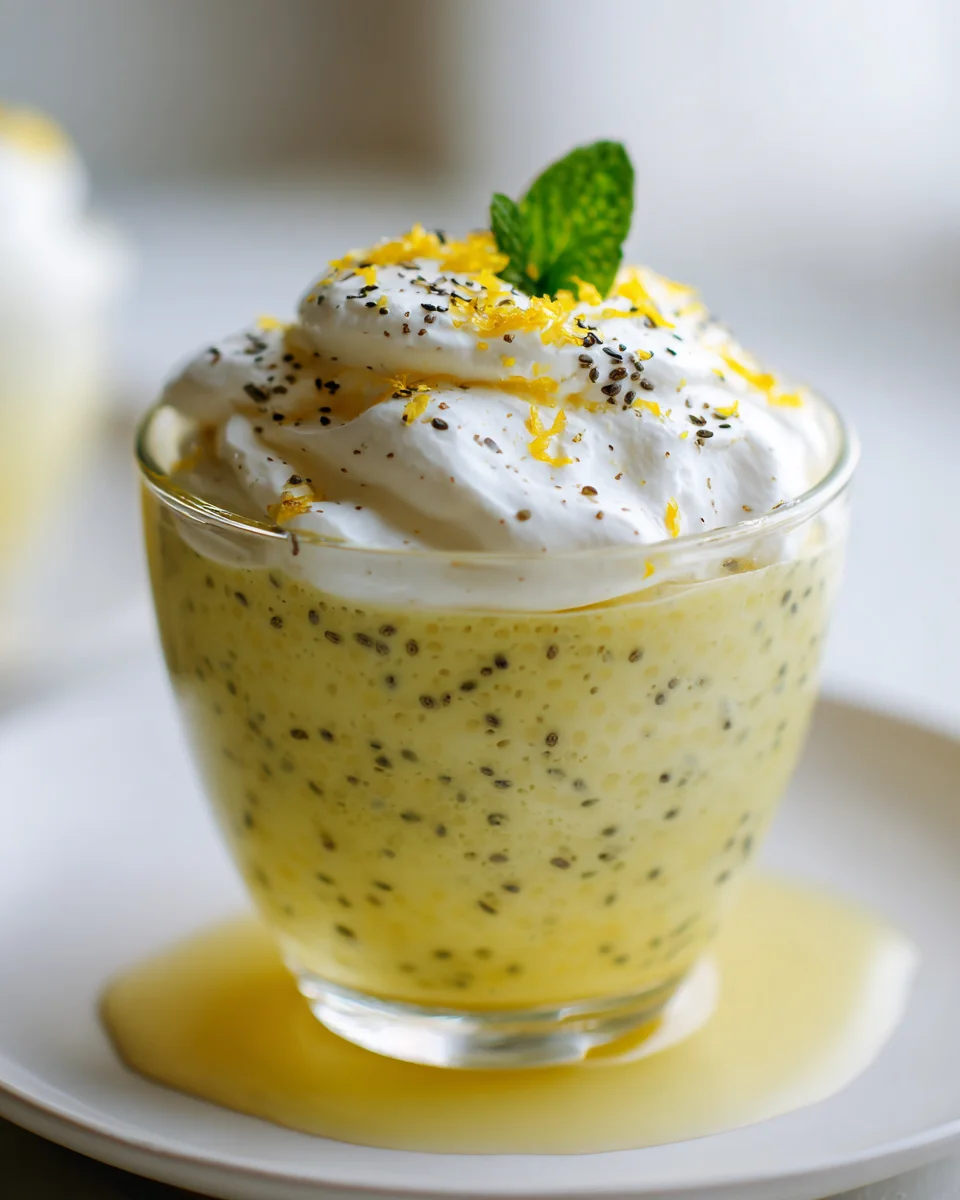 Mini Lemon Chia Puddings – Perfekt für Party & Brunch!