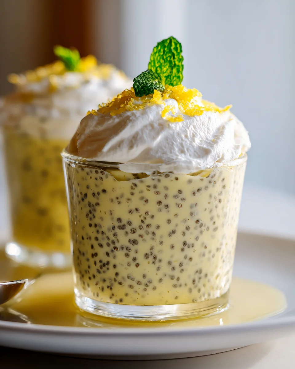 Mini Lemon Chia Puddings – Perfekt für Party & Brunch!