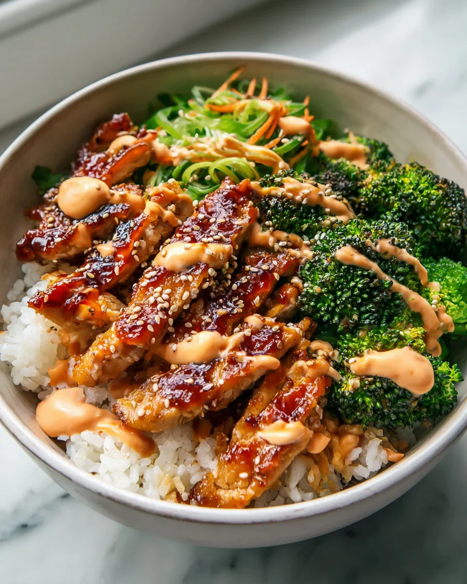 Gesunde Sticky Chicken Bowls – Lecker und Nährstoffreich!