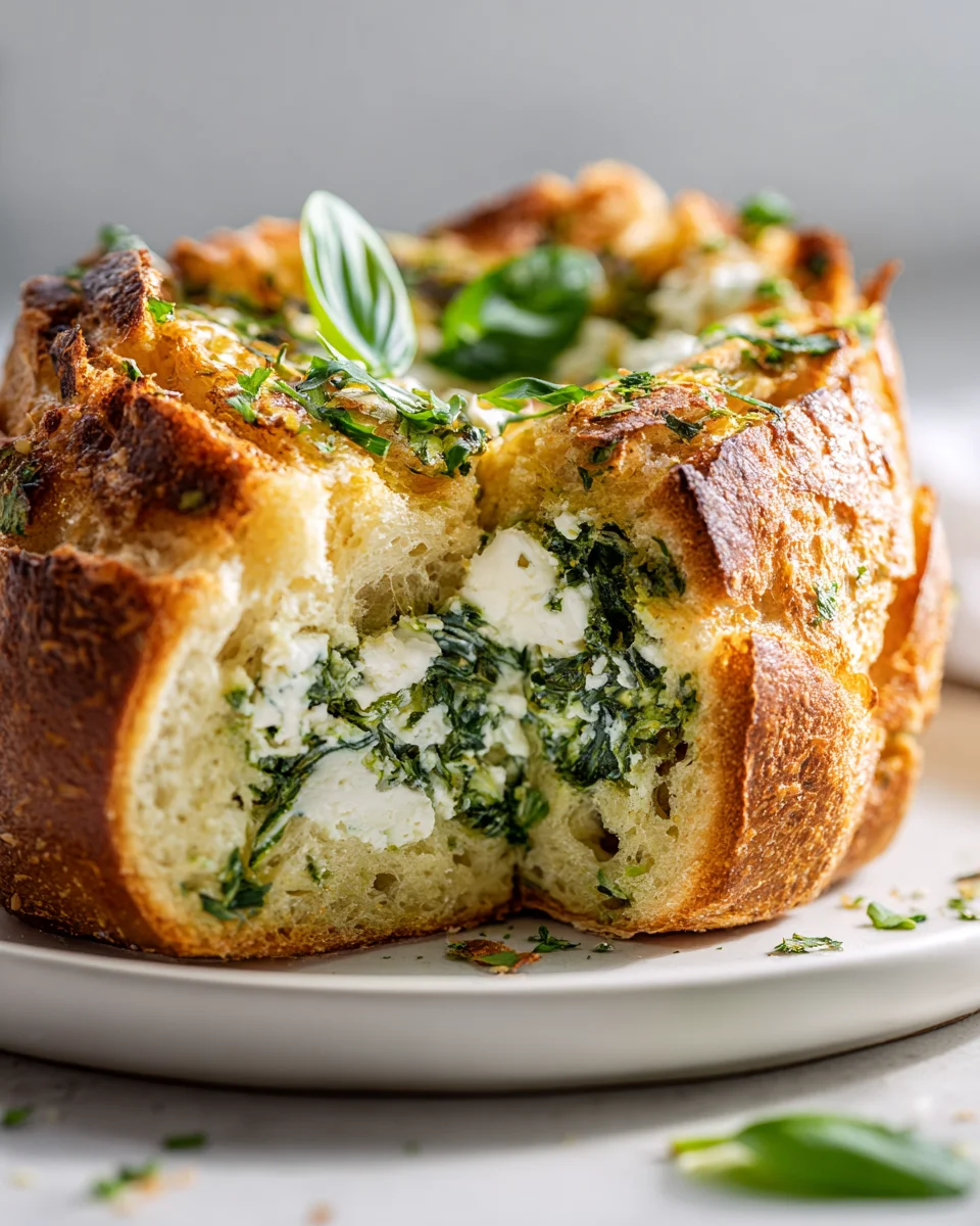 Gefülltes Bärlauchbrot mit Frischkäse: Einfach unwiderstehlich