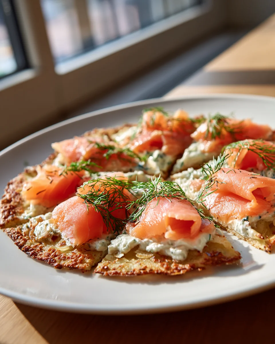 Rauchlachs Kartoffelpizza: Schnell, Cremig & Unwiderstehlich!