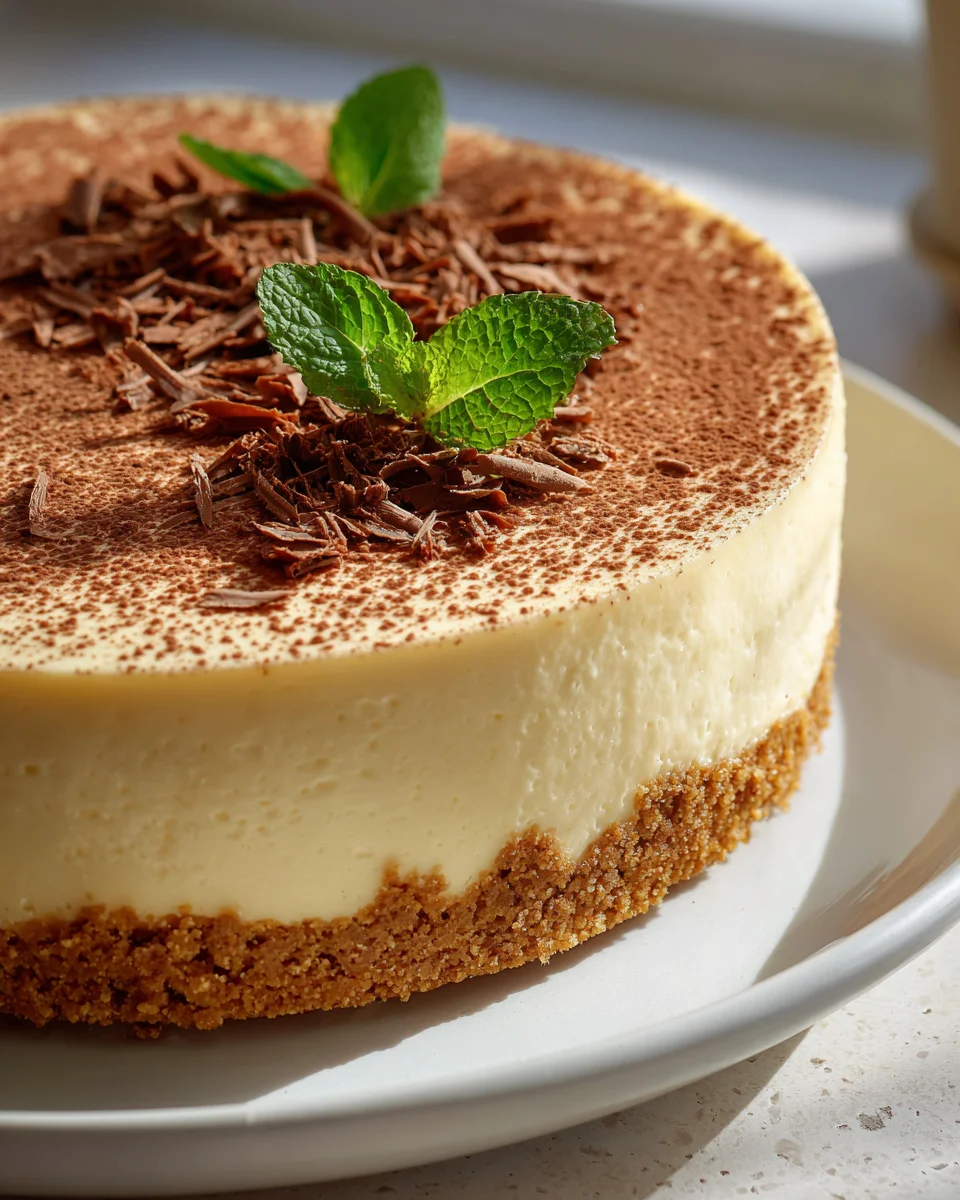 Cremiger No Bake Erdnon-alcoholic Beerkuchen mit Keksboden