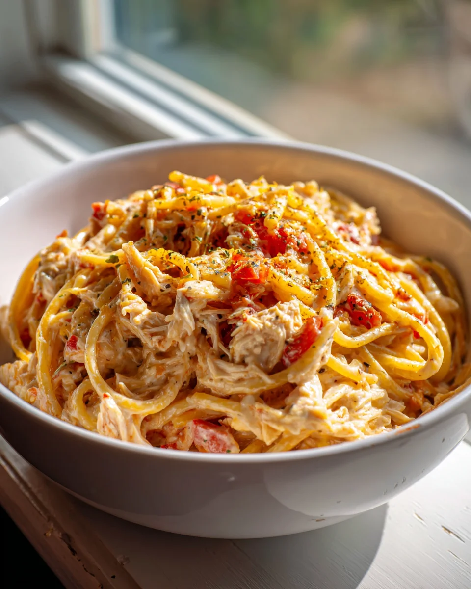 Ultimative Crockpot Hähnchen Spaghetti – Lecker & Einfach!