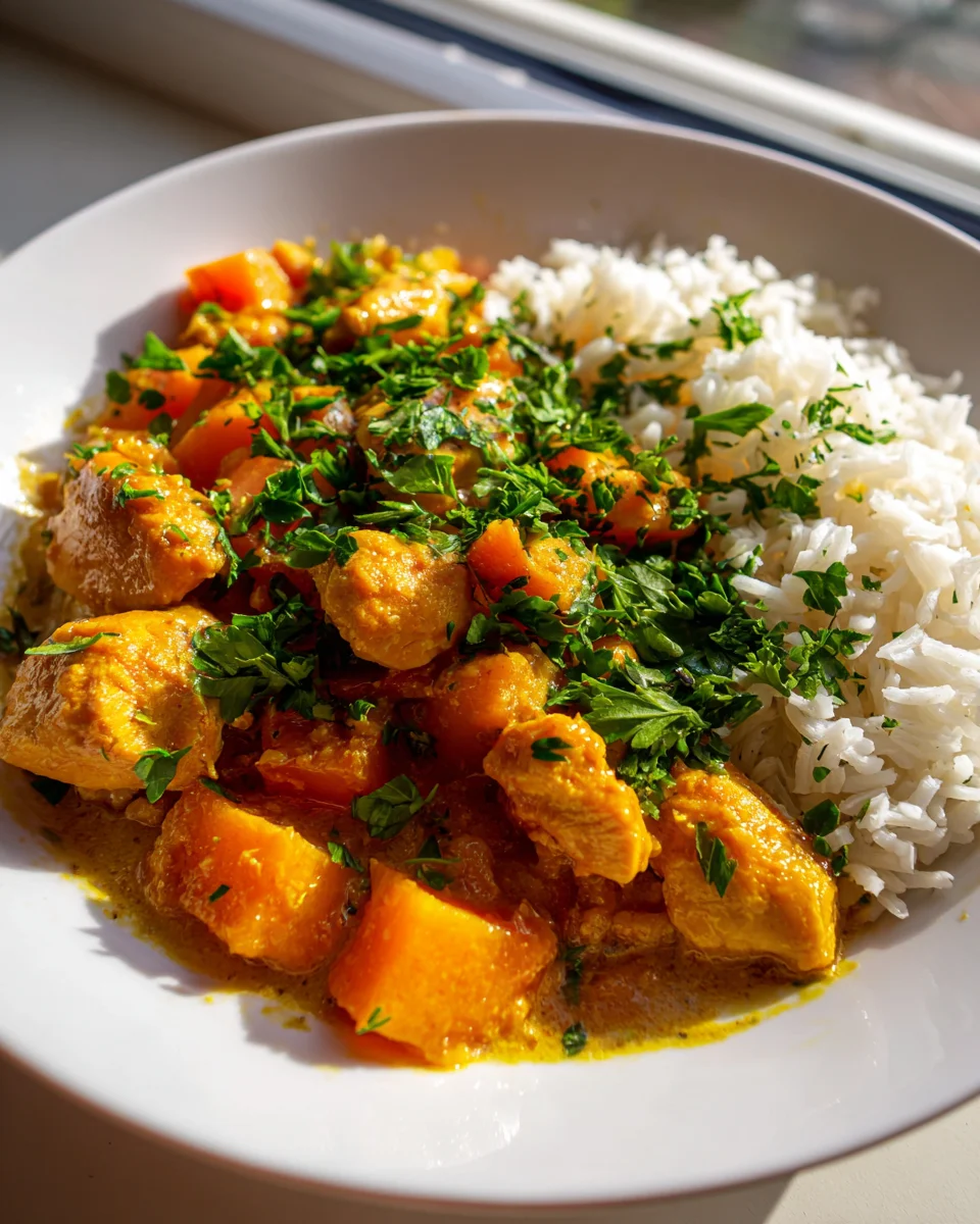 Mini Kürbis Hähnchen Pfanne mit Reis – Ideal für Meal Prep!