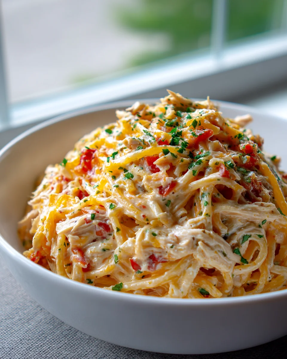 Ultimative Crockpot Hähnchen Spaghetti – Lecker & Einfach!