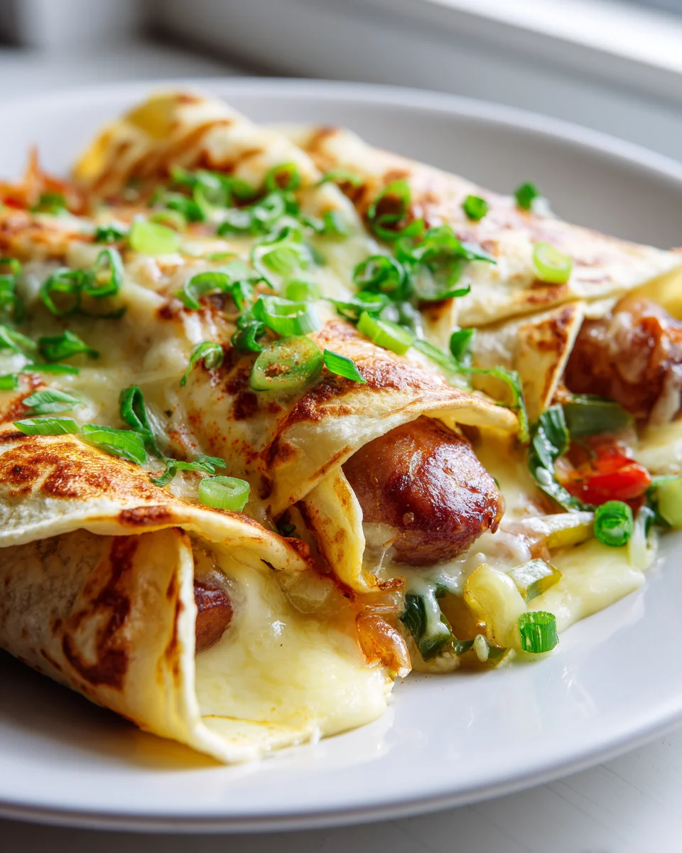 Overnight gebackene Hot Dogs in Tortilla – einfach lecker!