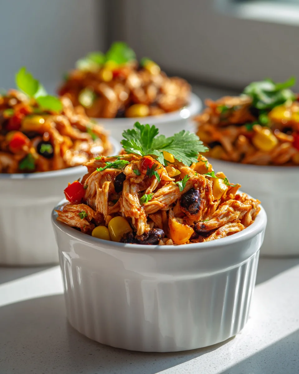 Mini Crock Pot Fiesta Chicken Cups – Perfekt für Partys!