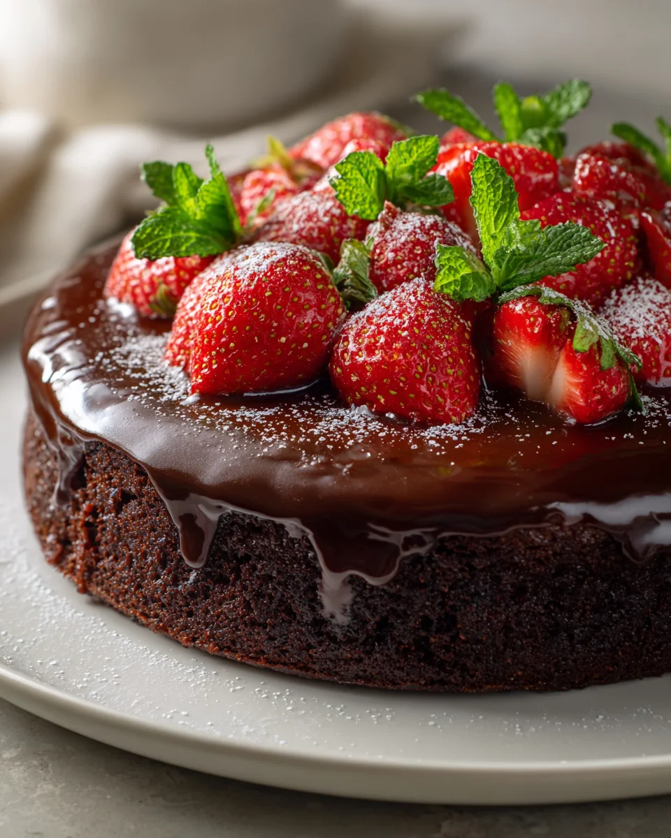 Schneller Erdbeerkuchen mit Schokoladenboden und Bier-Alternativen