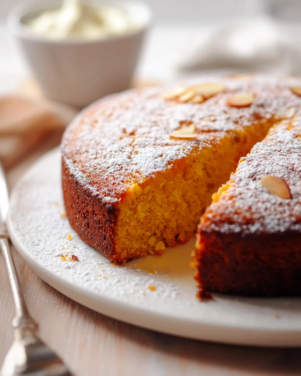 Saftiger Kürbis-Mandelkuchen