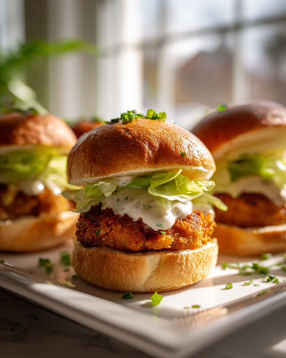 Kichererbsen-Burger mit Mini-Brötchen