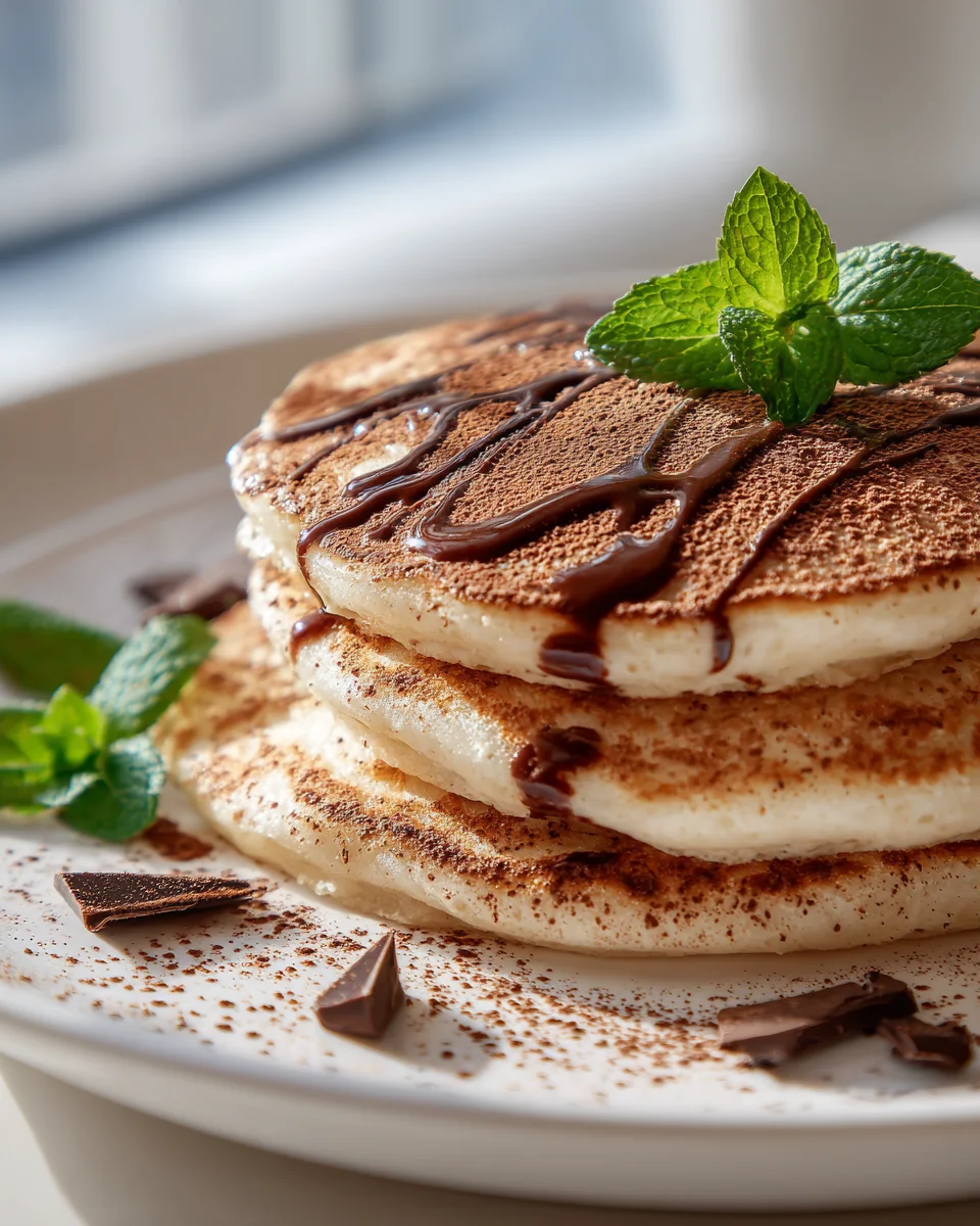 Schokoladige Quark-Pfannkuchen zum Verlieben