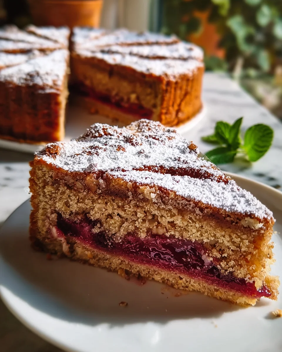 Nussiger Zimtkuchen mit Pflaumenfüllung – Lecker und saftig!