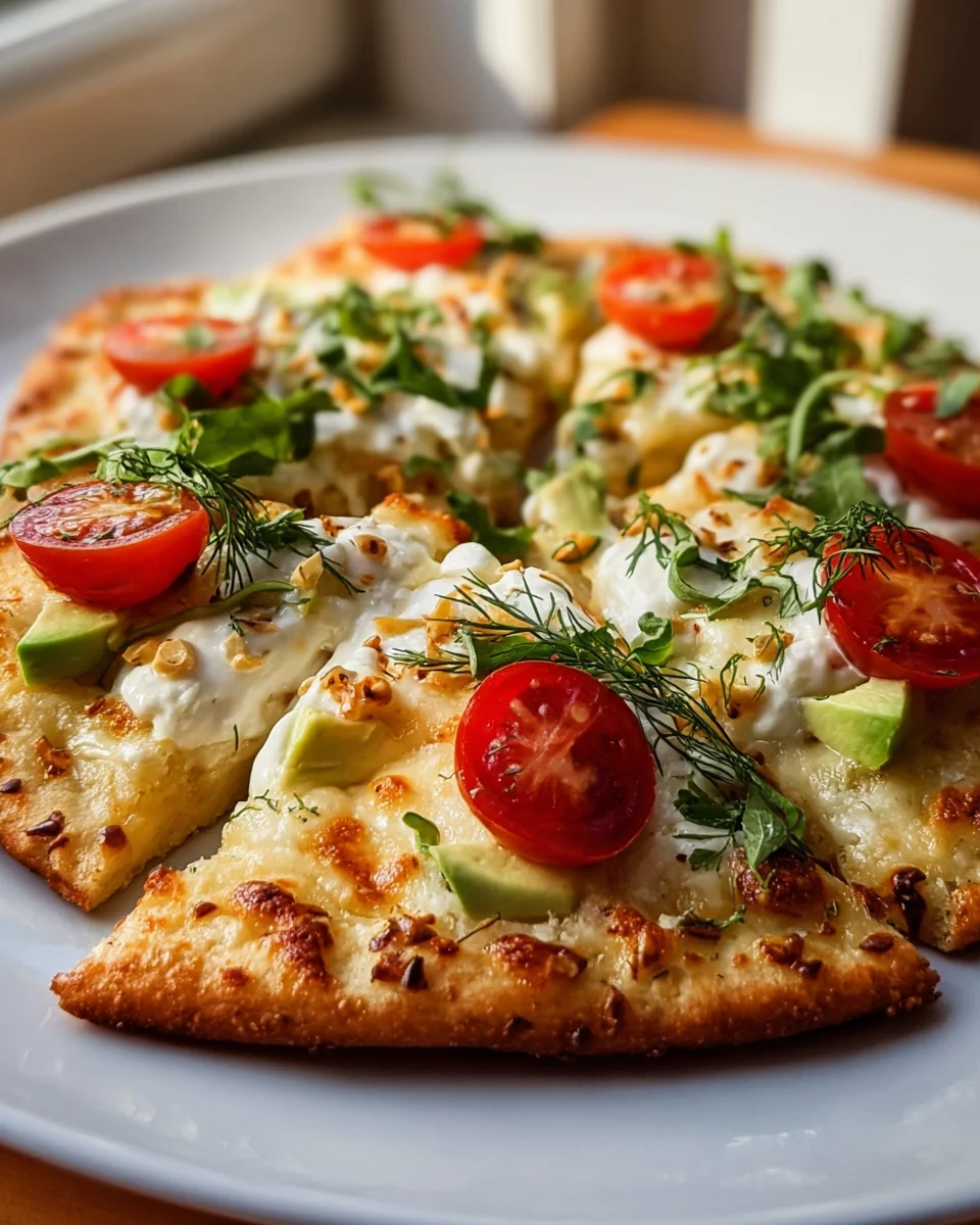 Haferflocken-Joghurt-Fladen: Pizza neu erfunden!