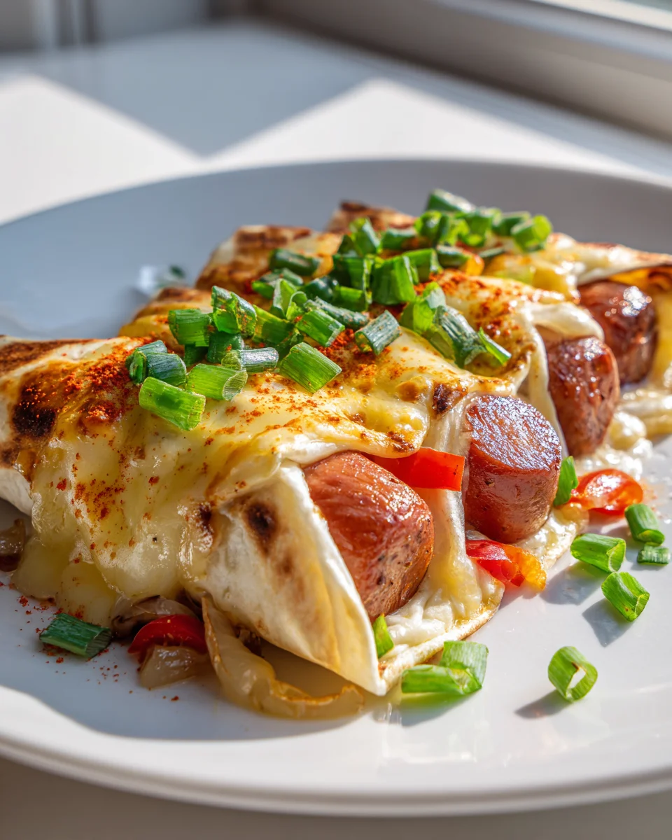 Overnight gebackene Hot Dogs in Tortilla – einfach lecker!