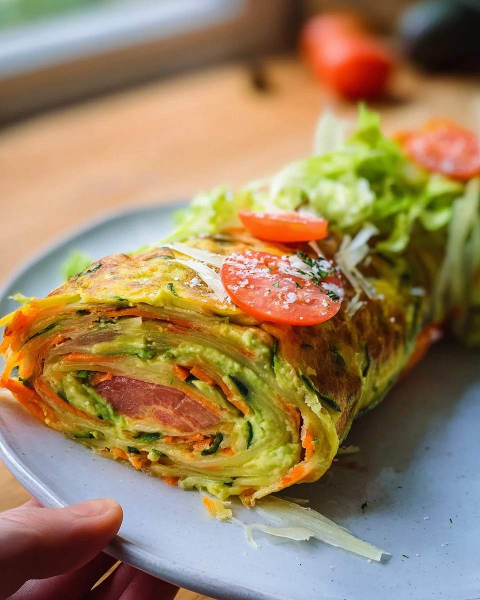 Gesunde Gemüse-Rolle mit Avocadocreme – Lecker & Nahrhaft!