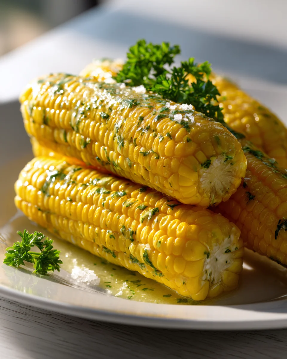 Leckere Maiskolben mit Kräuterbutter – einfach und köstlich!