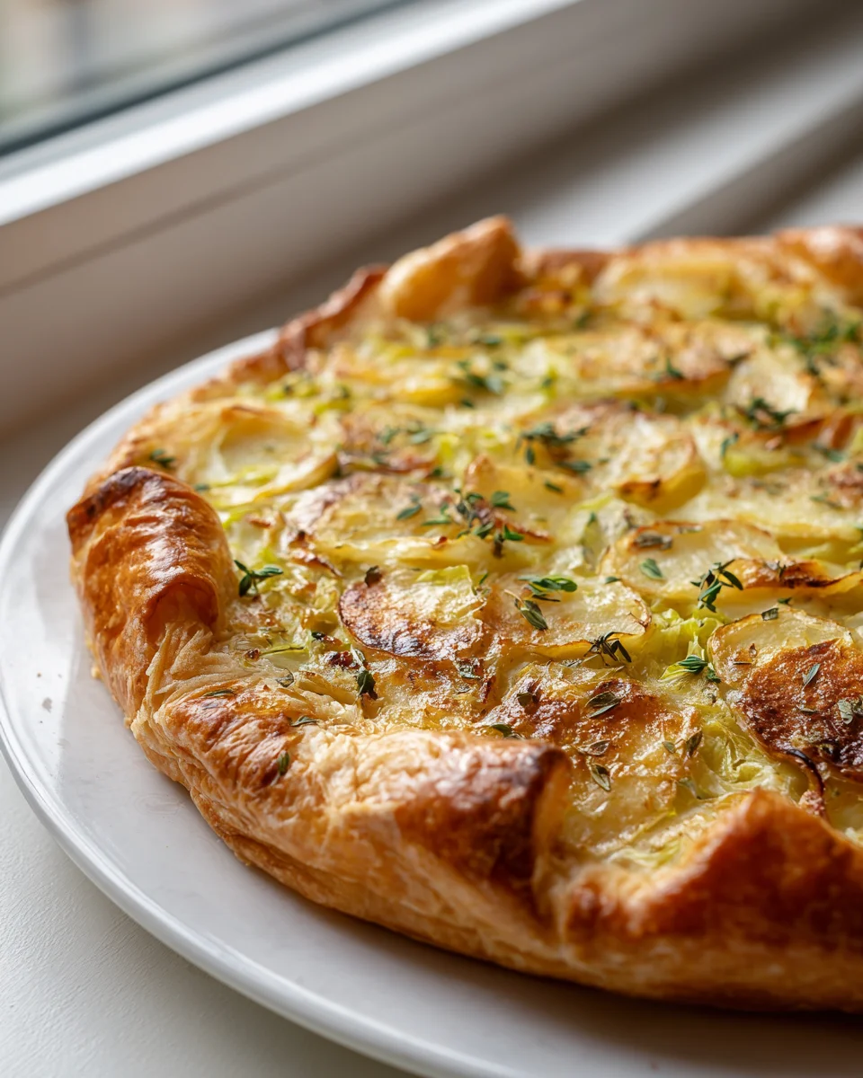 Köstliche Kartoffel-Lauch-Tarte mit Blätterteig Rezept